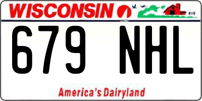 WI license plate 679NHL