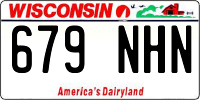 WI license plate 679NHN