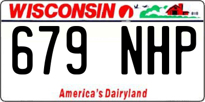 WI license plate 679NHP