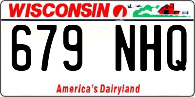 WI license plate 679NHQ