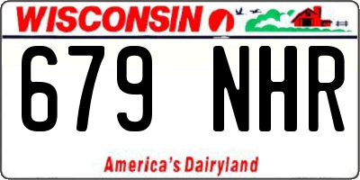 WI license plate 679NHR