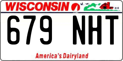 WI license plate 679NHT