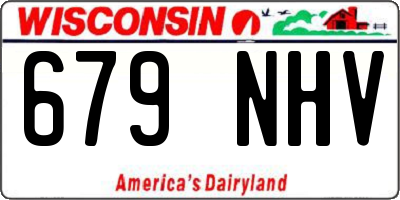 WI license plate 679NHV