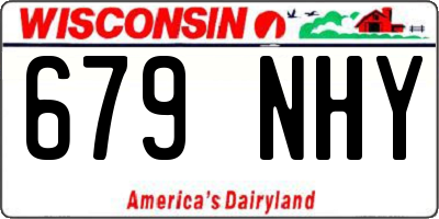 WI license plate 679NHY