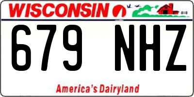 WI license plate 679NHZ