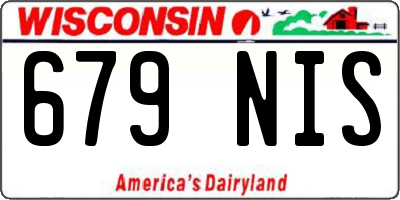 WI license plate 679NIS