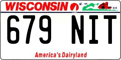 WI license plate 679NIT