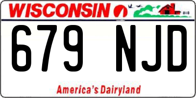 WI license plate 679NJD