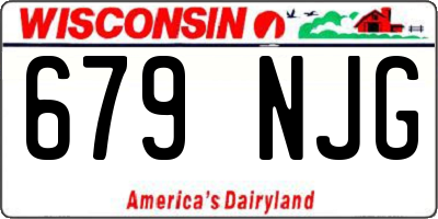 WI license plate 679NJG