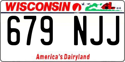 WI license plate 679NJJ