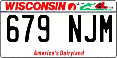 WI license plate 679NJM