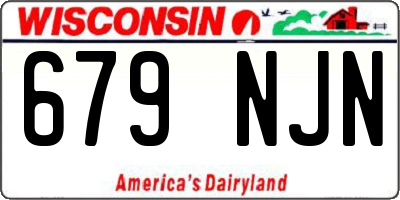 WI license plate 679NJN