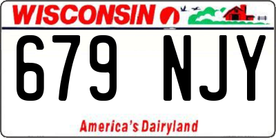 WI license plate 679NJY