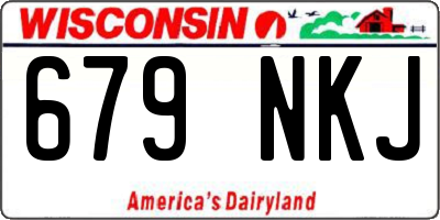 WI license plate 679NKJ