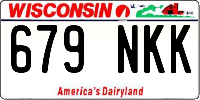 WI license plate 679NKK