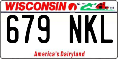 WI license plate 679NKL