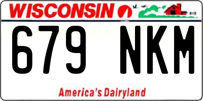 WI license plate 679NKM