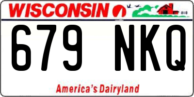 WI license plate 679NKQ