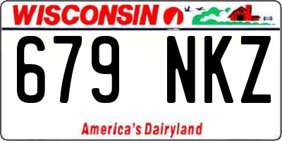 WI license plate 679NKZ