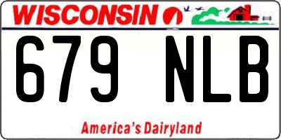 WI license plate 679NLB