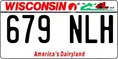 WI license plate 679NLH