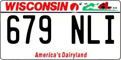 WI license plate 679NLI