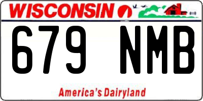WI license plate 679NMB
