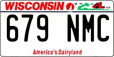 WI license plate 679NMC