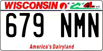 WI license plate 679NMN