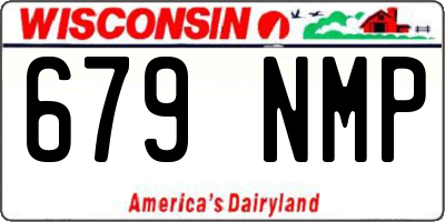 WI license plate 679NMP