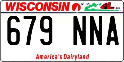 WI license plate 679NNA