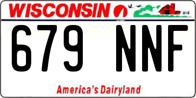 WI license plate 679NNF