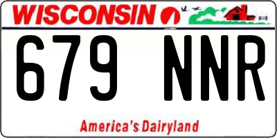 WI license plate 679NNR