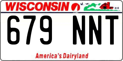 WI license plate 679NNT