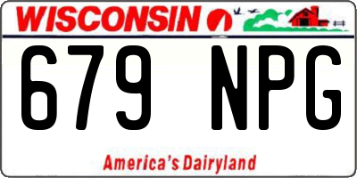 WI license plate 679NPG