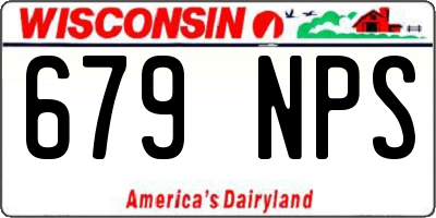 WI license plate 679NPS