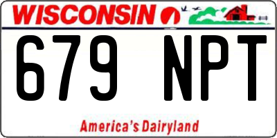 WI license plate 679NPT