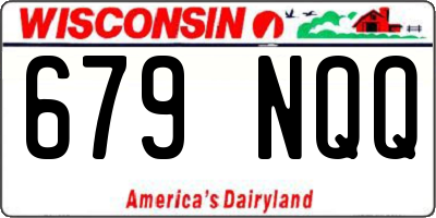 WI license plate 679NQQ