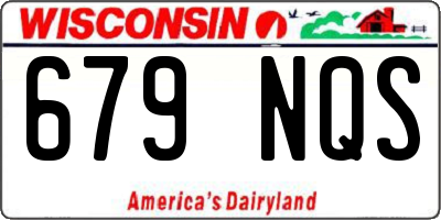 WI license plate 679NQS