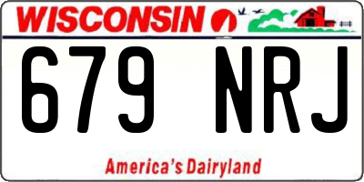 WI license plate 679NRJ