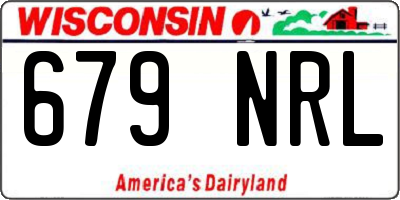 WI license plate 679NRL