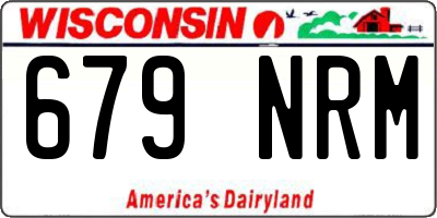 WI license plate 679NRM