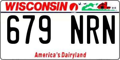 WI license plate 679NRN