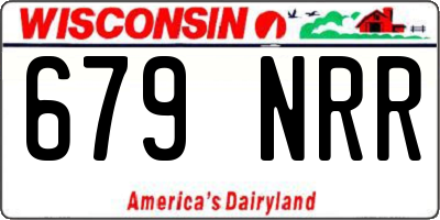 WI license plate 679NRR