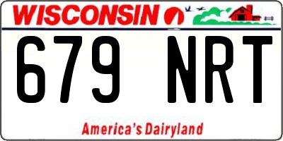 WI license plate 679NRT