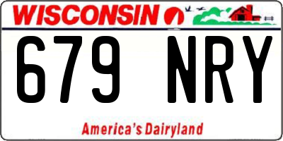 WI license plate 679NRY