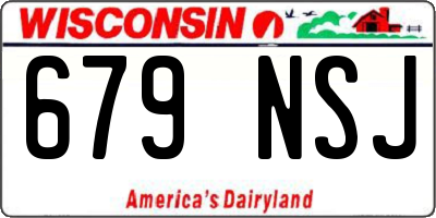 WI license plate 679NSJ
