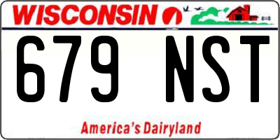 WI license plate 679NST