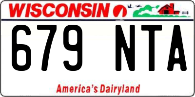 WI license plate 679NTA