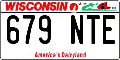 WI license plate 679NTE